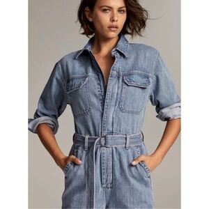 Denim Forum Margot jumpsuit boiler suit S cotton